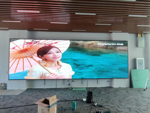 市南P1.53led小间距屏安装案例